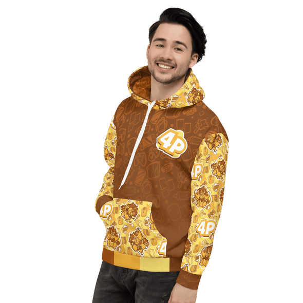 Gamer Party 2 - Player 4 (Team Rawr) All-Over Print Hoodie