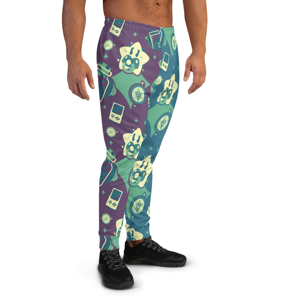 Gamer Pants (Dark Green/Purple) - PretendAgain