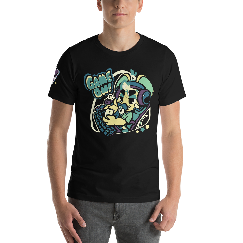 Game On Shirt (Dark Green/Purple) - PretendAgain